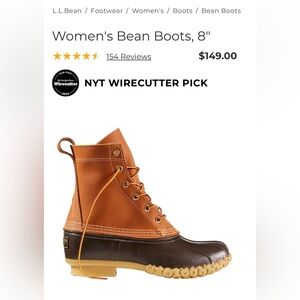 L.L. Bean Women's Brown and Tan Bean Boots